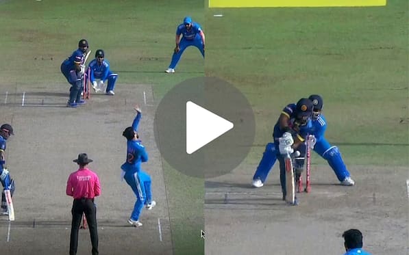 [Watch] Riyan Parag Traps Charith Asalanka On The Back Foot With A Vicious Skidder